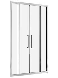 Душевая дверь ABBER Schwarzer Diamant AG33150H (1500х1950) раздвижная, стекло 6мм прозрачное/хром — миниатюра 1