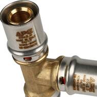 Тройник STOUT 20х20х20 для металлопластиковых труб прессовой SFP-0006-202020