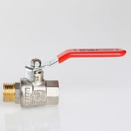 Кран шаровый 1"ВН VALTEC BASE красная ручка VT.215.N.06