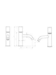 Смеситель Boheme Stick 121-NB.4 для раковины, на 1 отверстие,однозахватный,ручка spirale,никель браш — изображение 2