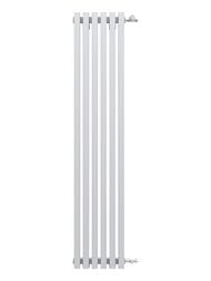 Дизайн-радиатор STOUT Tube Quadro 6 секц. боковое подкл. QV40-1750-6 RAL1T104S9016 белый муар