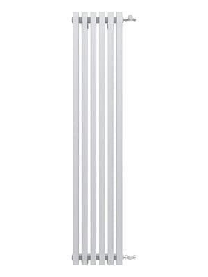 Дизайн-радиатор STOUT Tube Quadro 6 секц. боковое подкл. QV40-1750-6 RAL1T104S9016 белый муар