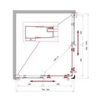 ������� ������ BelBagno Uno (1000�800�1950) UNO-195-AH-2-100/80-P-Cr �������������,������ �����/����