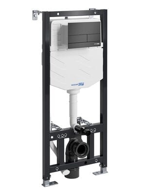 Инсталляция для унитаза WasserKRAFT Aller с клавишей смыва, черный матовый 10TLT.010.ME.MB04