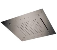 Верхний душ потолочный с подсветкой 50 см Remer INOX SS357RS50NC, нержавеющая сталь матовая