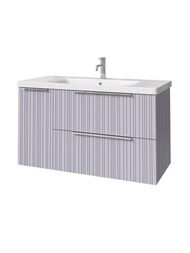 Тумба под раковину Caprigo RAIN 100 (1166х446х550) подвесная, 2 ящ, 1 дверь, Стилл 36515L-SF028