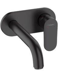 Смеситель для раковины Hansgrohe Vernis Blend 71576670 встраиваемый, однозахватный, черный матовый — миниатюра 1
