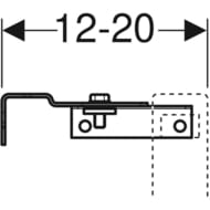 GEBERIT Delta ����������� ��� ���������� �������, ������� ����� Delta01, ����  458.149.21.1