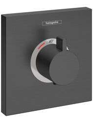 Смеситель Hansgrohe ShowerSelect Highfow 15760340 термостат, наруж.часть, без.зап.вент,шлиф.чер.хро — миниатюра 1
