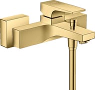 Смеситель Hansgrohe Metropol 32540990  для ванны однорычажный, настенный, полиров золото