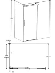 ������� ������ KERAMA MARAZZI CRISTALLO 1000�2100 ������ �����./������ ������������� CT.100.FP.BN