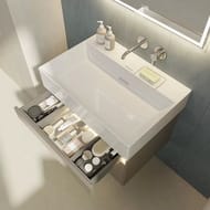 Тумба под раковину KERAMA MARAZZI TECNOLOGICA Logica подвесная с ящиками, 670х460х403, песчаный LOG.70.2\SAN