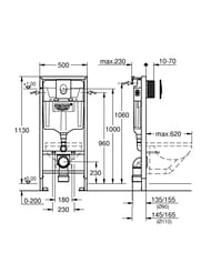 ����������� ��� ���������� ������� Grohe Rapid SL ������� ������, 3 ������, ������-����� 38722001