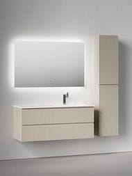 Тумба под раковину Sancos Snob R (1195х445х500) подвесная, правая, 2 ящика, Beige soft SNR120RCE