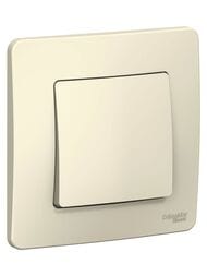 Выключатель Systeme Electric BLANCA скрыт.устан. 1-клавишный cх.1, 10A, 250B, молочный BLNVS010102