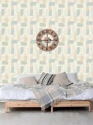 Обои виниловые на флизелине Grandeco Maison MN 3309 (0,53х10,05) геометрия, голубые (рул.)