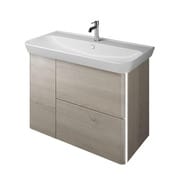 Тумба с раковиной Burgbad Iveo 1000х492х721 LED, правая, 2+1 ящ., 1 дв., фланель SFFR100RF2834G0169C0001*1