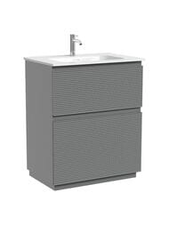 Тумба под раковину Sancos Folk Floor FL70FES 690х445х850 напольная, с 2-мя ящиками, Ergraut soft