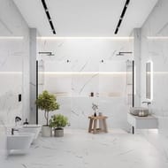 Плитка настенная KERAMA MARAZZI Монте Тиберио (400х800х10) мрамор, белая 48011R  (кв.м)