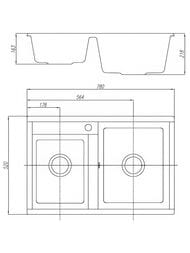 ����� ��������������� Aquaton ����� 78 DBL (780�520�218) ��� ����, ����� 1A723132DE260