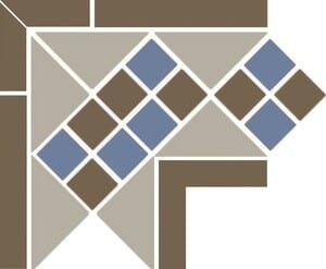 ���� Top Cer Octagon New Corner Lisbon Tr.01, Dots 29+11, Strips 29 (215�215) ���������� (��.)