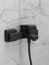 Настенный смеситель для ванны VitrA Minimax Square A4352036EXP однорычажный матовый черный латунь