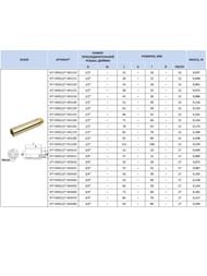 Удлинитель STOUT 3/4"х100мм, латунь,  SFT-0001-034100