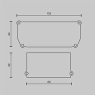 �������� ������������ Maytoni Technical (��������) ALM012EC-SC-W ����� 2��. + ����������� ������ 2��. ��� �������, �����