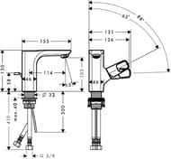 ��������� Axor Urquiola 11025 ��� ����������� ������������� ������, ������ ������, ����� 114 ��,����