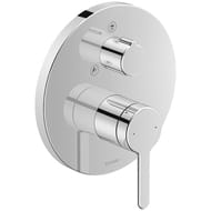 Смеситель Duravit C.1 для душа встраиваемый с переключателем, накидка круг, хром C14210012010