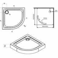 ������ ������� AM.PM X-Joy Twin Slide (80�80) ��������� ����� W88T-205-080W64