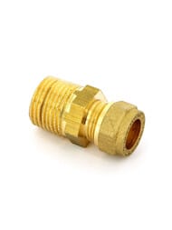 Соединитель для медной трубы, 12х1/2"Н обжим, латунь