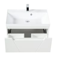 Тумба под раковину BelBagno VITTORIA (800х450х570) подвесная, 2 ящика, белая VITTORIA-800-2C-SO-BL