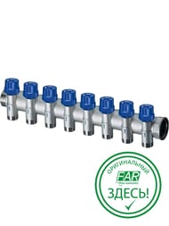 Коллектор терморегулирующий FAR 1"ВН на 8 отводов М24х19, FK 3913 C108 — миниатюра 1