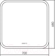 ������� Silver Mirrors ����-4 (700�680) LED-���������, ������, ������, ���� ��-00001699