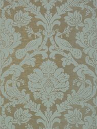 Обои бумажные Thibaut Damask Resource 4 (0,686х8,22) орнамент, голубые T89139 (рулон)