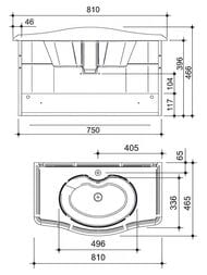 ����� ��� ���������� Caprigo ������� 80 �������� 810�466�465 ��������� 1312-TP800