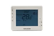 Термостат Бастион TEPLOCOM TS-Prog-2AA/8A большой LCD дисплей, программируемый, комнатный проводной