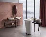 Раковина Vitra Plural 492х525 напольная, антибактериальное покрытие,белый 7814B403-0001