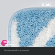 Коврик для ванной комнаты IDDIS Base микрофибра, 50 х 80 см, голубой   BPQS02Mi12