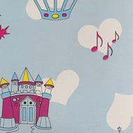 Обои виниловые на флизелине Solo Happy Child (1,06х10,00) замок принцессы голубые, 37012-2 (рул.)
