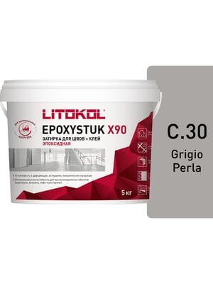 ������� ���������� LITOKOL EPOXYSTUK X90 C.30 ��������-�����, 4,5+0,5 ��