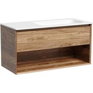 Тумба под раковину SANCOS Marmi 1.0 (995х445х520)подвес.,1 ящ.,раковина справа,дуб чарл.MR1.0100RECH