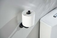 Держатель запасного рулона туалетной бумаги Aquatek Оберон AQ4207MB подвесной, цвет: черный матовый