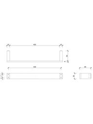 Полотенцедержатель Decor Walther CONTRACT ширина 450 мм, цвет: черный матовый 0650760