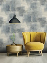 Обои виниловые на флизелине Grandeco Asperia A 60003 (0,53х10,05) штукатурка, синие (рул.)