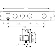 ��������� ��� ���� Axor ShowerSelect 18355340 ������������ ���������, 2 ������, ����.������ ����