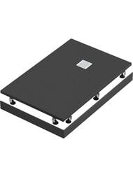 Экран GOOD DOOR BAS ABS Essentia 1400х700 Soft-touch, цвет: черный (прямоугольный)