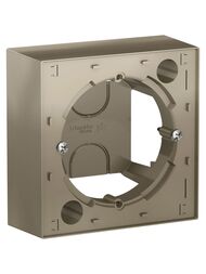 Коробка Systeme Electric ATLASDESIGN для наружного монтажа шампань ATN000500