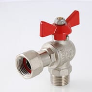 Кран шаровый 3/4"ВН VALTEC BASE угловой с накидной гайкой, VT.267.N.0505
